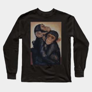 Cuddles have it! :o) Chimps Long Sleeve T-Shirt